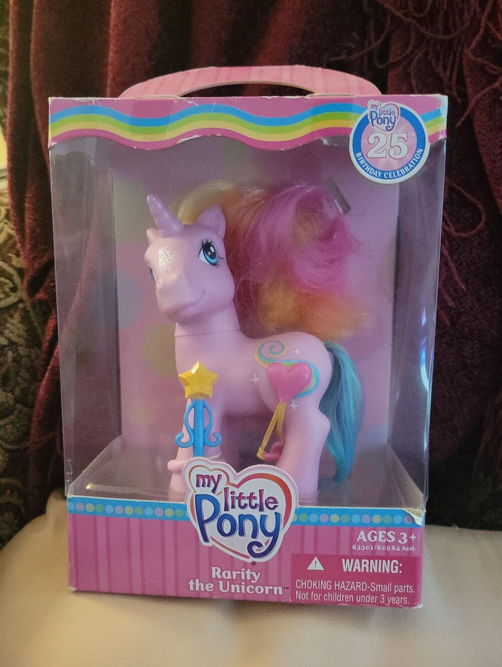 My Little Pony Rarity the Unicorn Toy - Pink with Multicolor Mane
